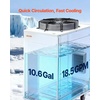 image:imageVEVOR Industrial Water Chiller 27300 BTUh Industrial Water Cooler Cooling System with Compressor 106 Gal Tank Capacity 185GPM Max Flow Rate for CO2 Laser Tube Engraving amp Cutting Machine
